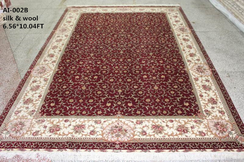 Wool and silk Carpet