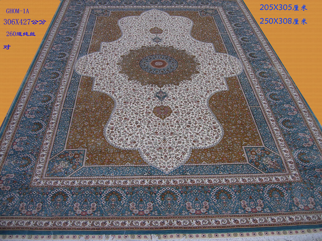 Real silk carpet CX 8X10