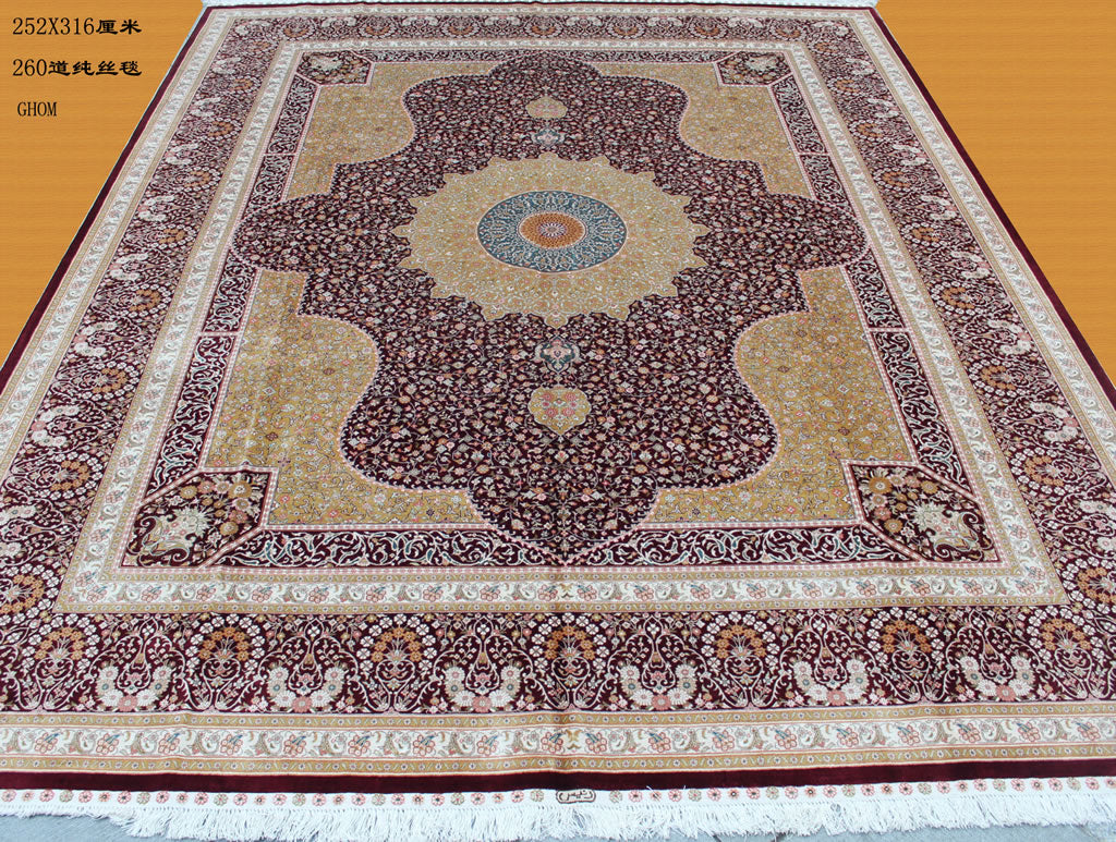 Real silk carpet CX 8X10