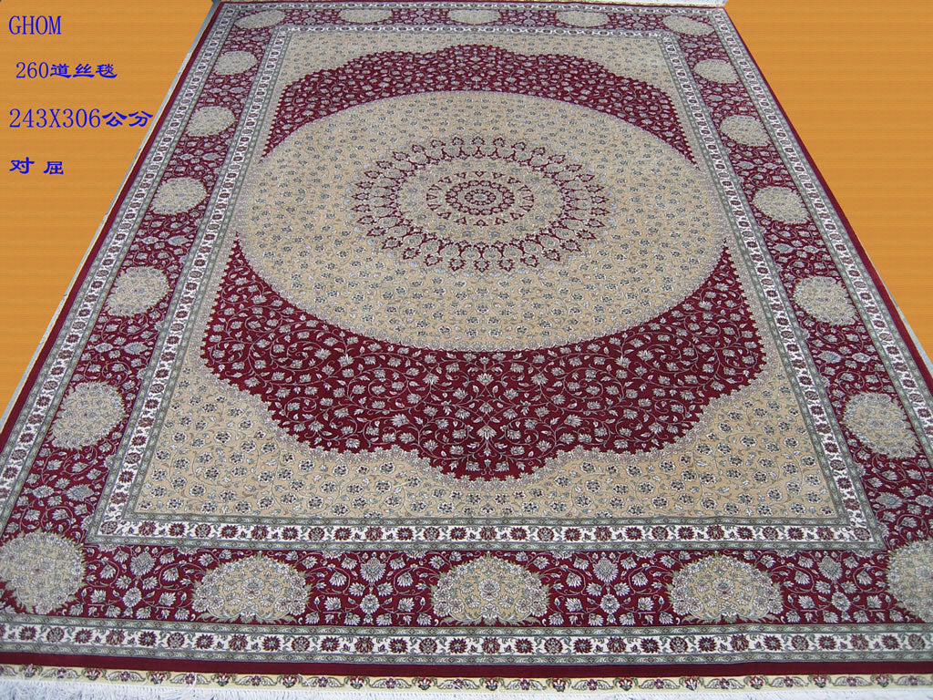 Real silk carpet CX 8X10