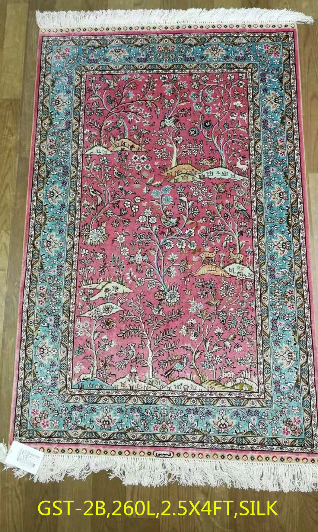 Real silk carpet GST PKR500  2.25X4
