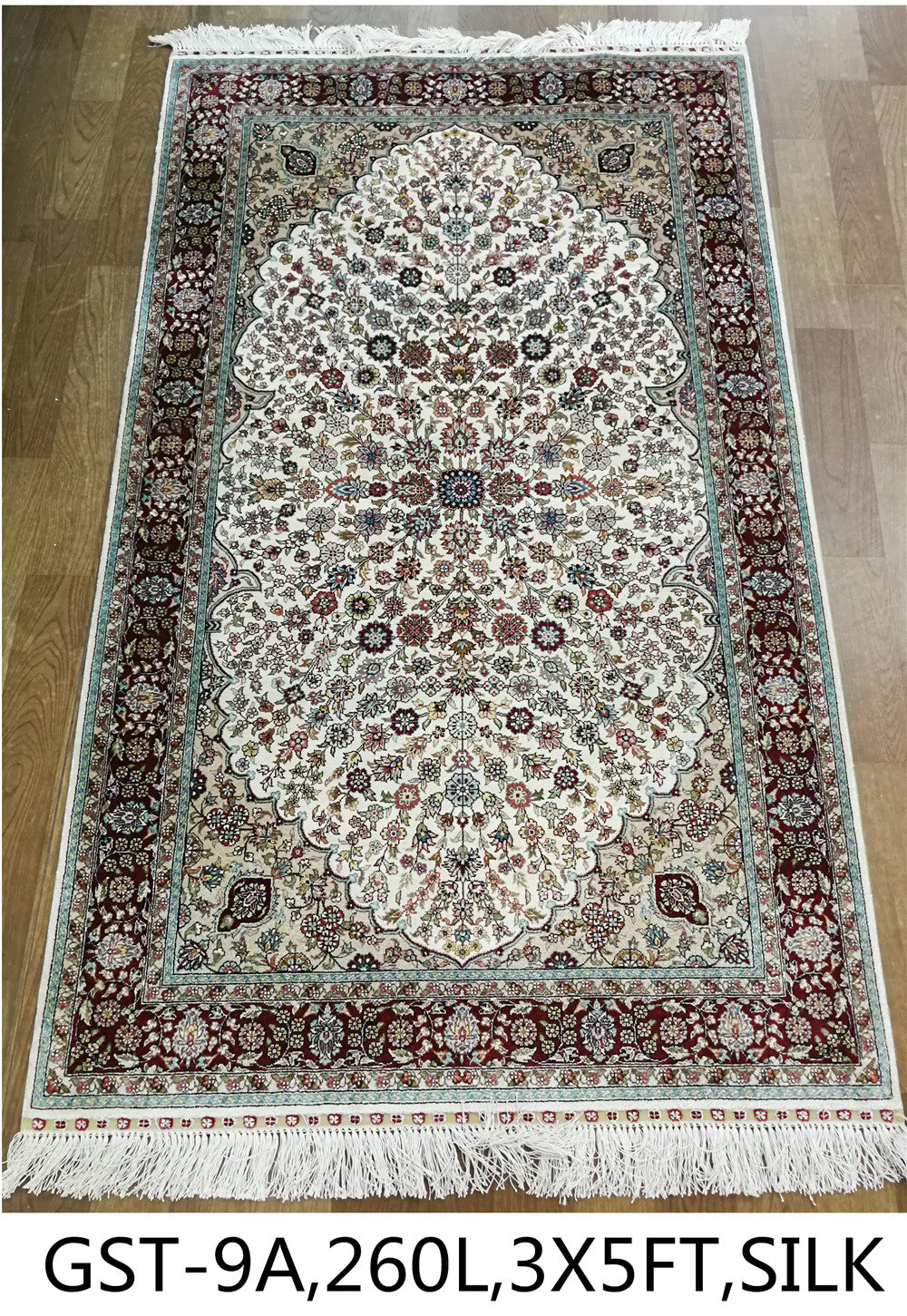 Real silk carpet GST 260L 3X5FT