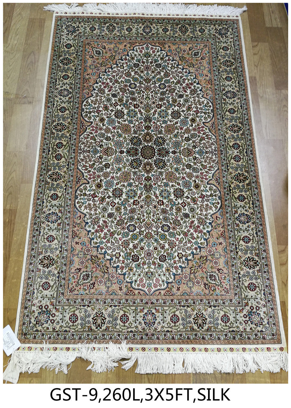 Real silk carpet GST 260L 3X5FT