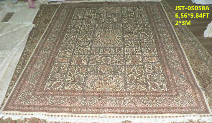 blends spun silk yarn carpet