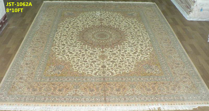 blends spun silk yarn carpet