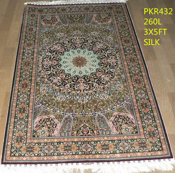 Real silk carpet GST 260L 3X5FT