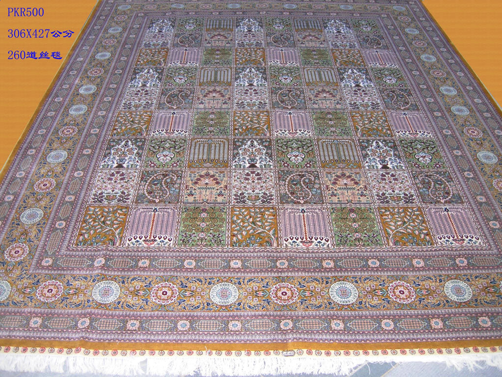 Real silk carpet 10 X 14