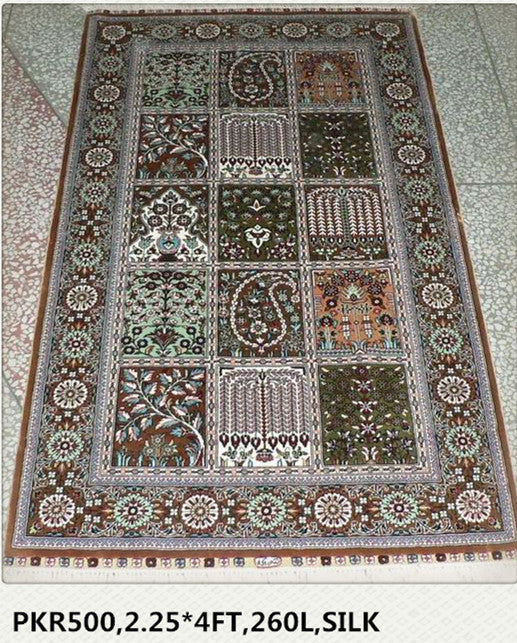 Real silk carpet GST PKR500  2.25X4