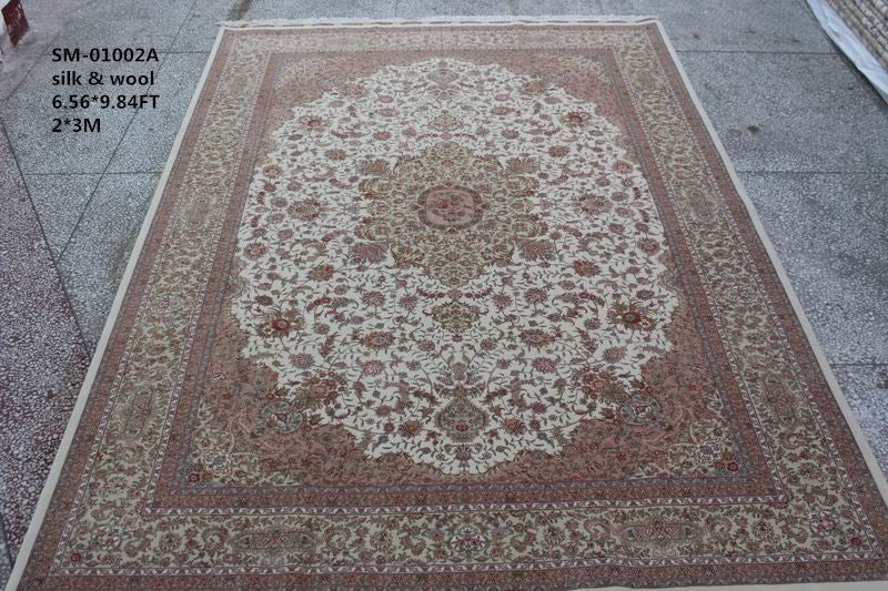 Wool and silk Carpet