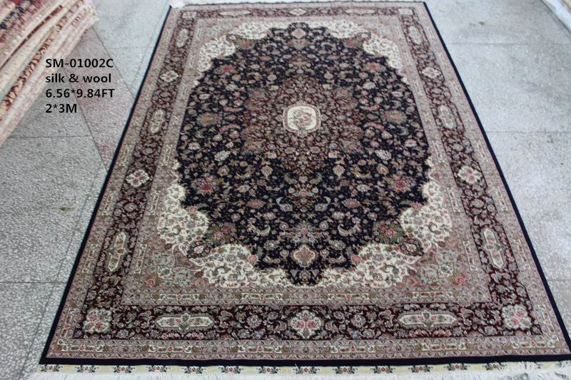 Wool and silk Carpet