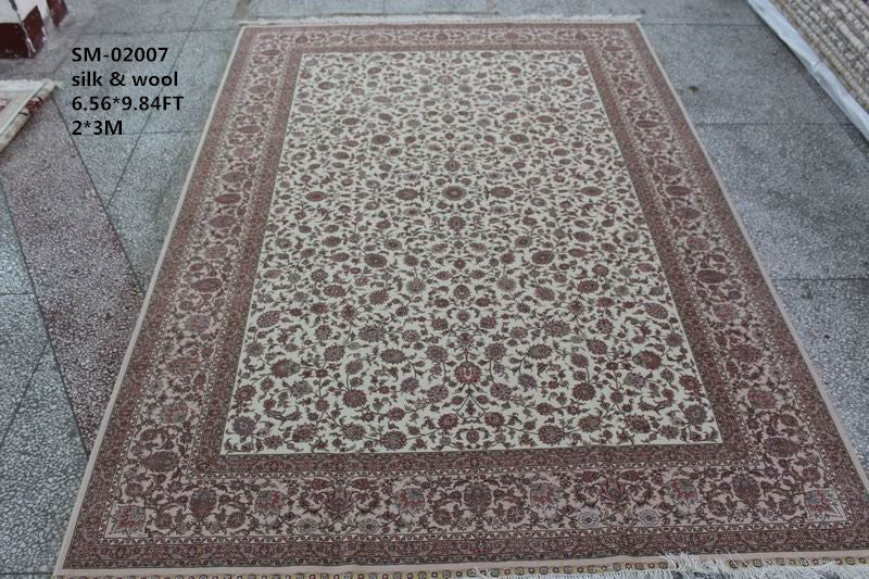 Wool and silk Carpet