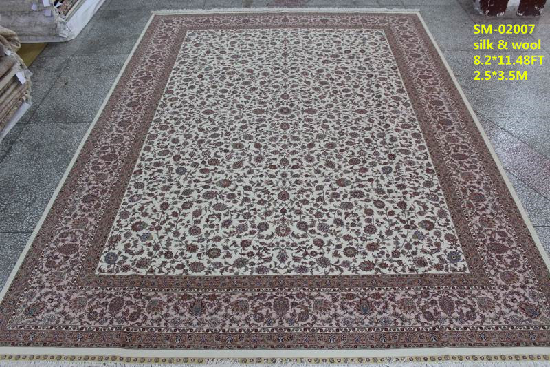 Wool and silk Carpet