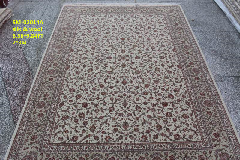 Wool and silk Carpet