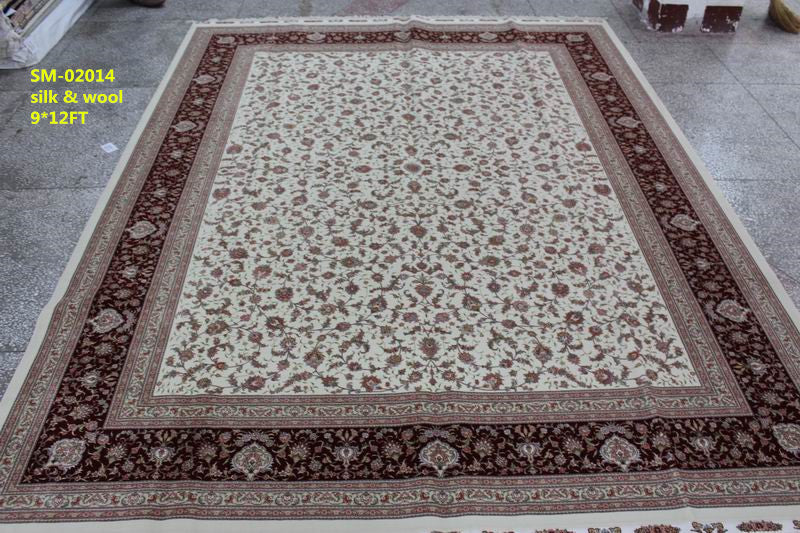 Wool and silk Carpet