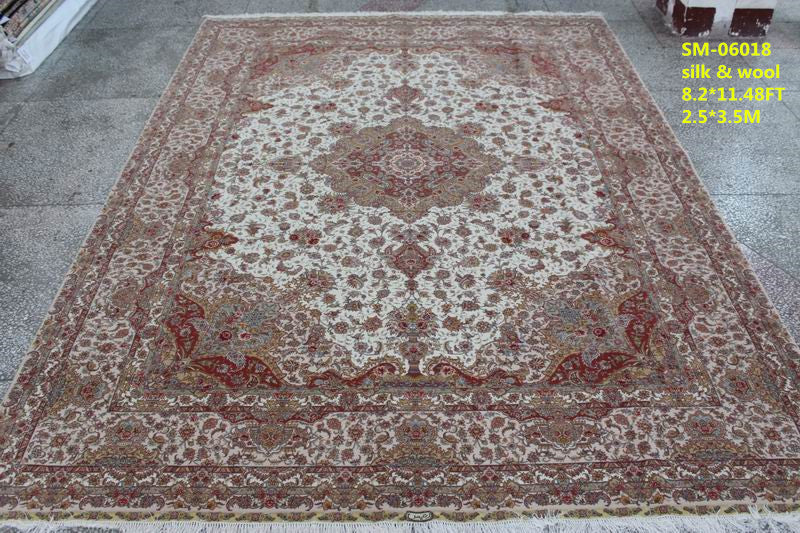 Wool and silk Carpet