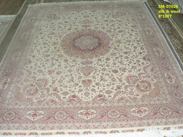 Wool and silk Carpet