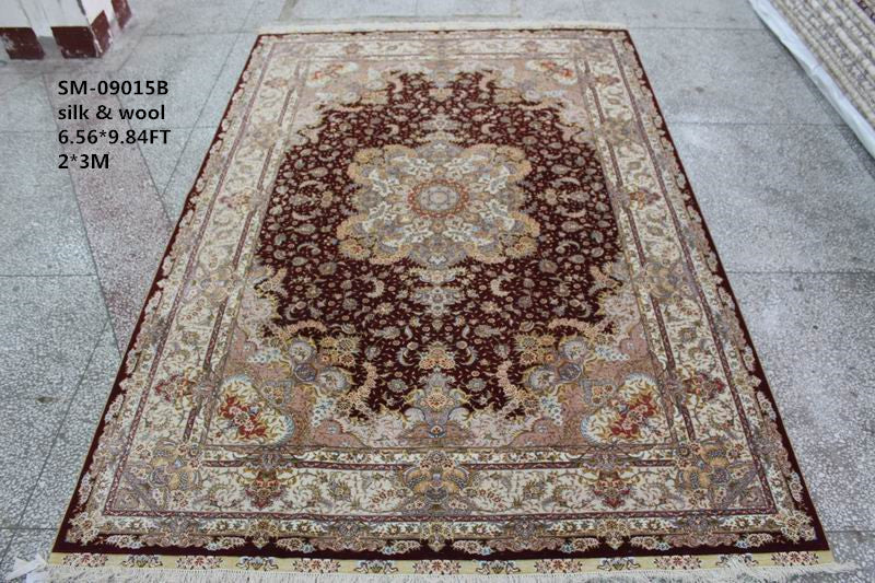 Wool and silk Carpet