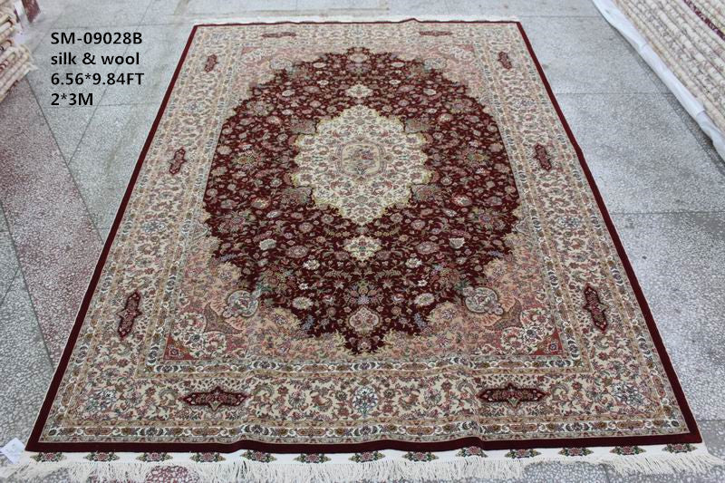 Wool and silk Carpet