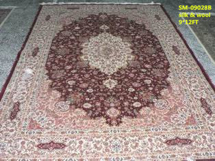 Wool and silk Carpet