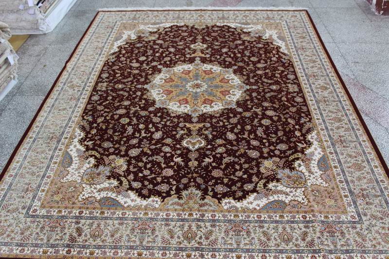 Wool and silk Carpet