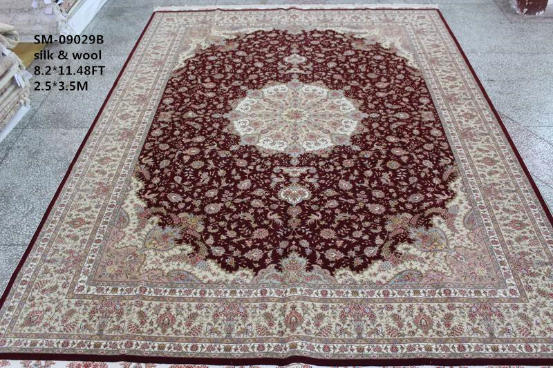 Wool and silk Carpet