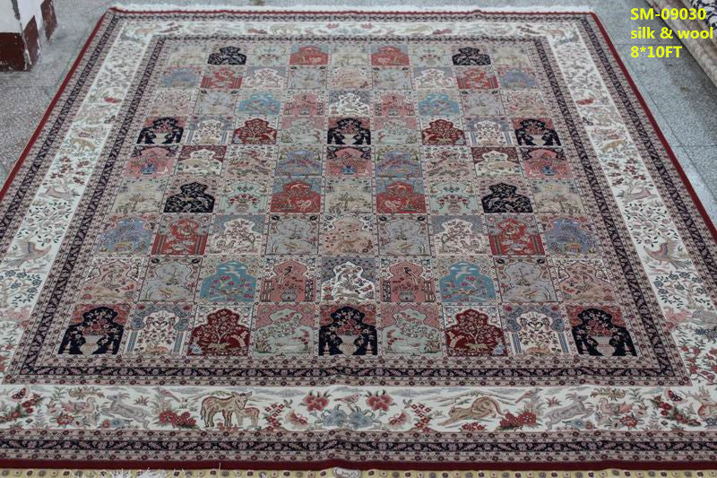 Wool and silk Carpet