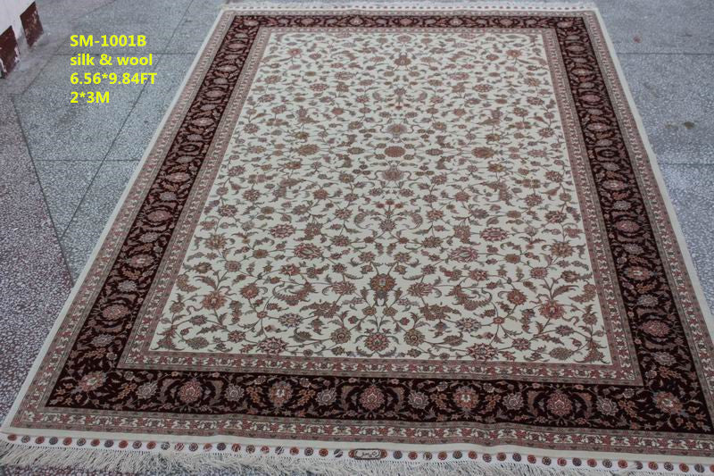 Wool and silk Carpet