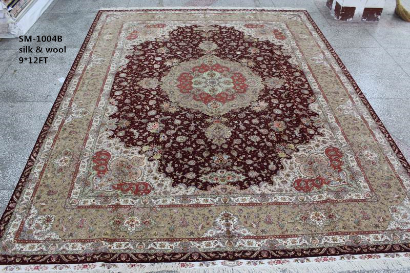Wool and silk Carpet