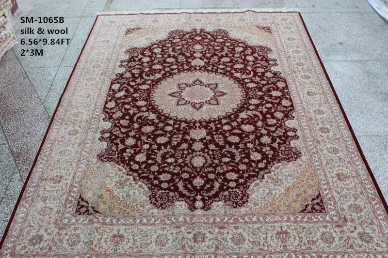 Wool and silk Carpet