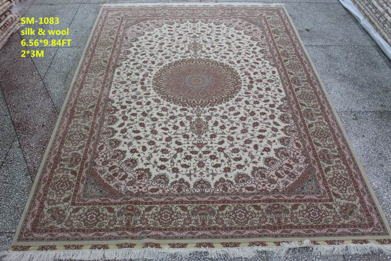 Wool and silk Carpet