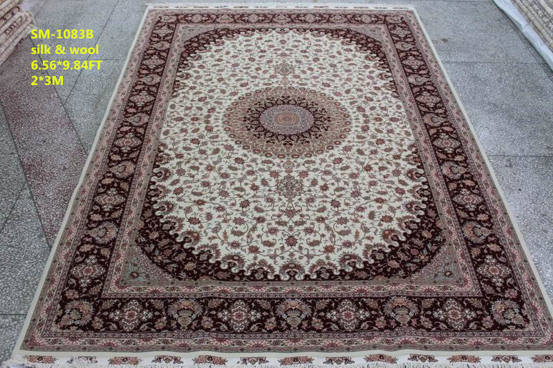 Wool and silk Carpet