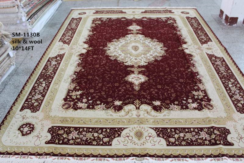 Wool and silk Carpet