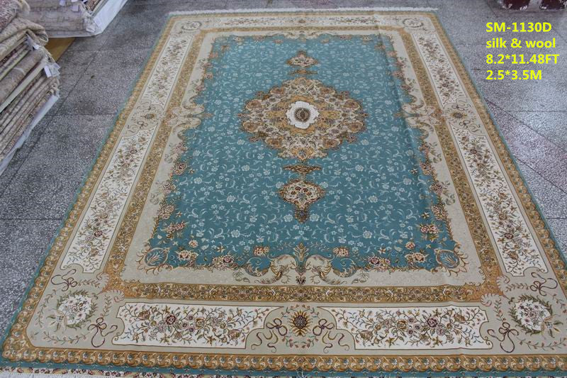 Wool and silk Carpet