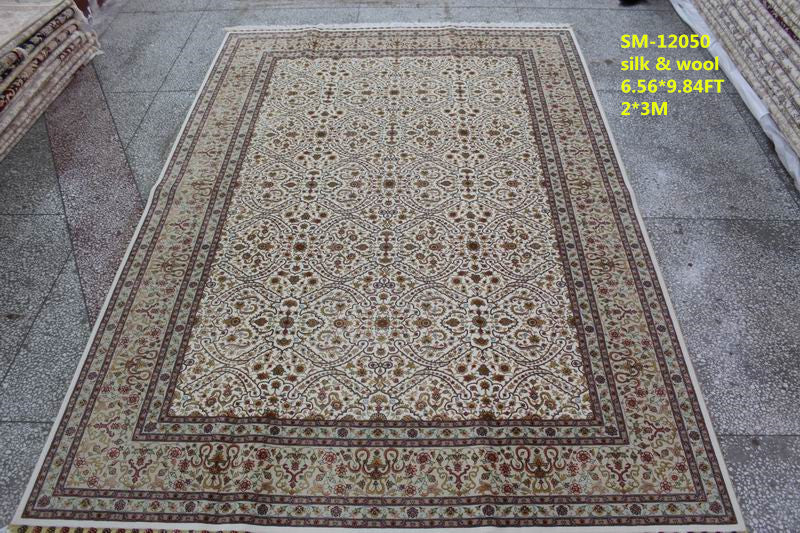 Wool and silk Carpet