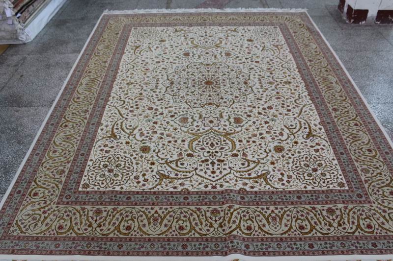 Wool and silk Carpet