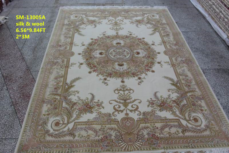 Wool and silk Carpet