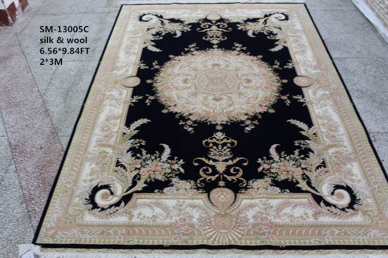 Wool and silk Carpet