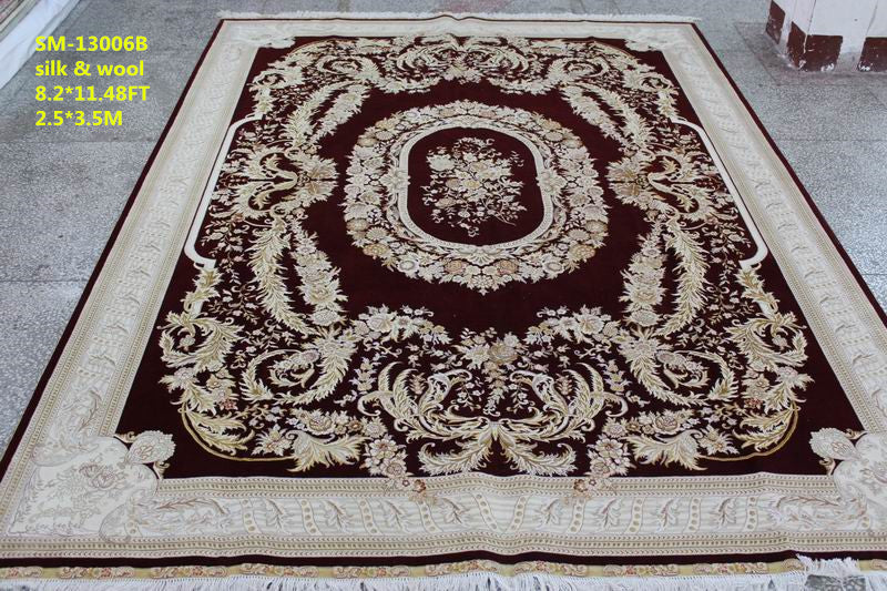 Wool and silk Carpet