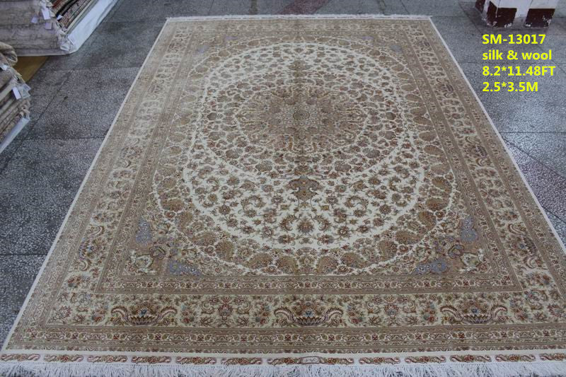 Wool and silk Carpet