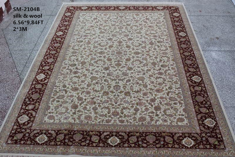 Wool and silk Carpet
