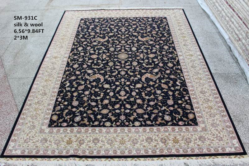 Wool and silk Carpet