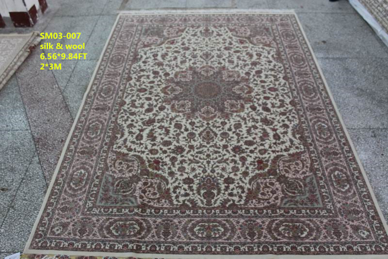 Wool and silk Carpet