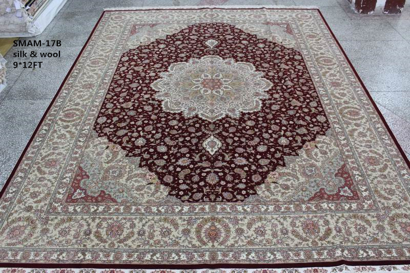 Wool and silk Carpet