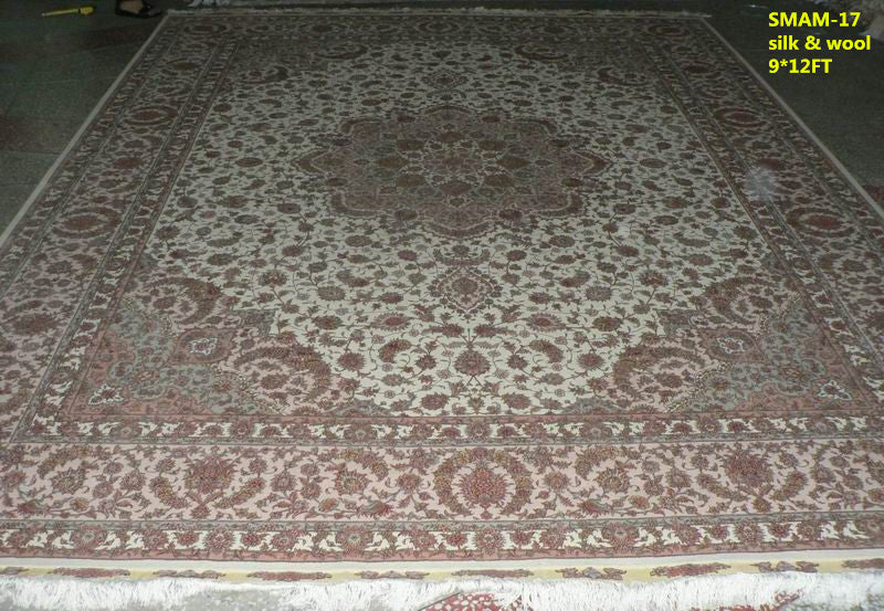 Wool and silk Carpet