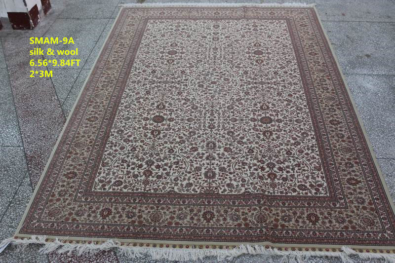 Wool and silk Carpet