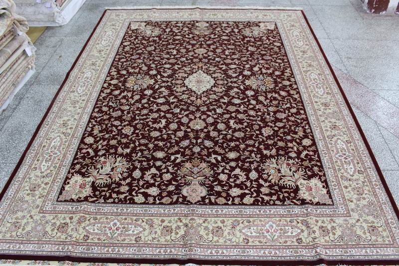 Wool and silk Carpet
