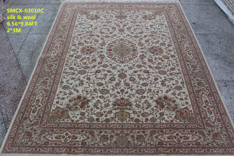 Wool and silk Carpet