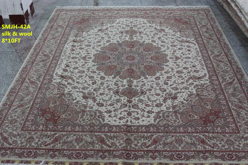 Wool and silk Carpet