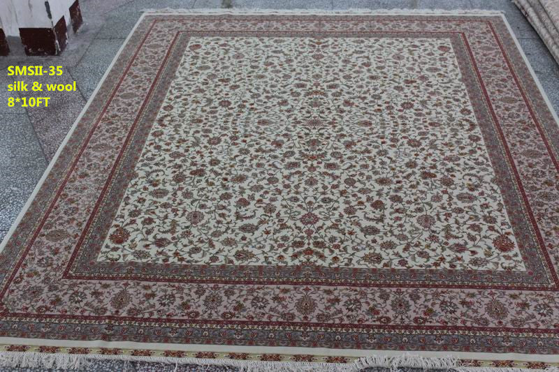 Wool and silk Carpet