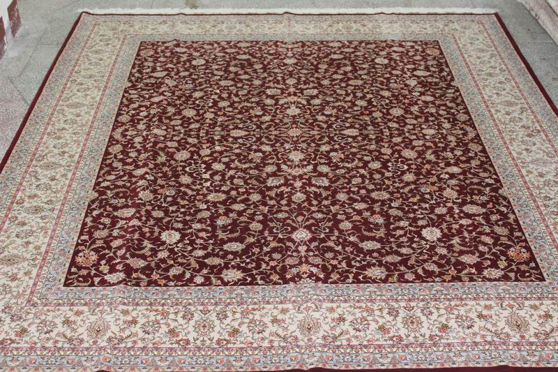 Wool and silk Carpet
